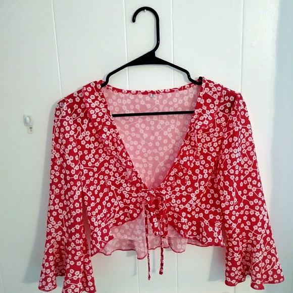 Floral crop top - Picture 2 of 4